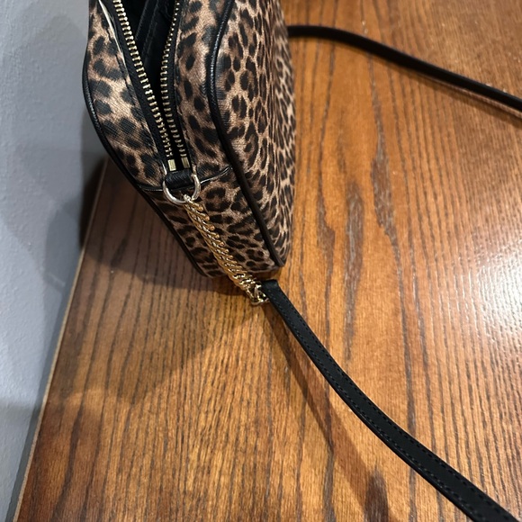 Michael Kors Brown and Black Crossbody Bag with Leopard Print - Picture 5 of 14
